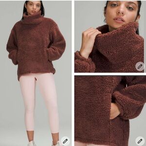 Lululemon Warmth Restore Long Pullover Smokey Topaz Size 12 NWT